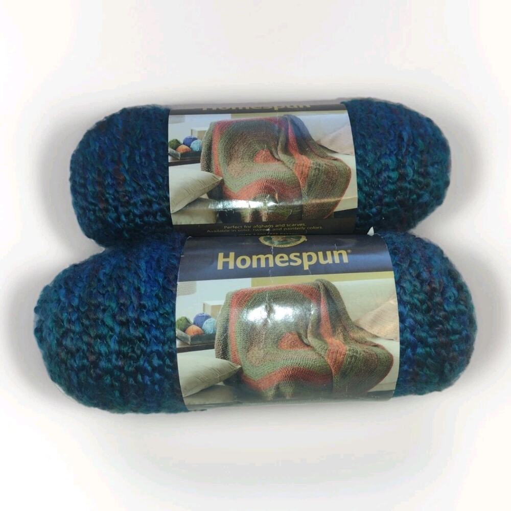 Lion Brand HOMESPUN Yarn Lagoon #790-404 One 6 oz. Skein Acrylic
